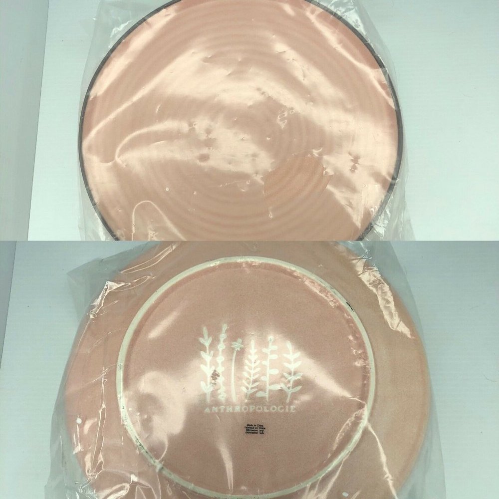 🚫sold🚫Anthropologie Plates Light Pink Ceramic Dinner Pla